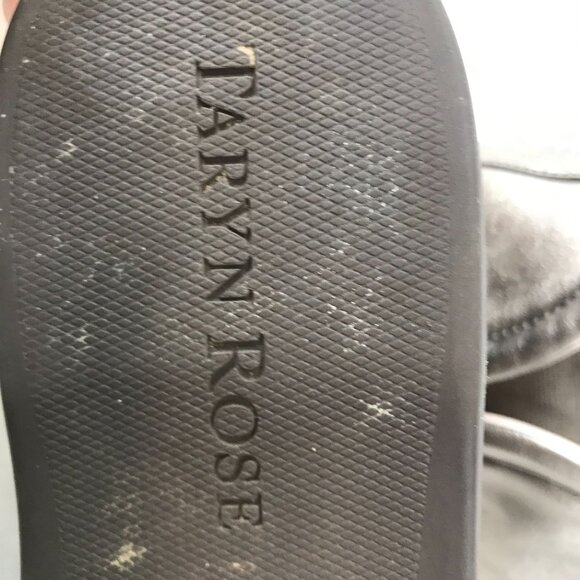 TARYN ROSE ~ WOMENS 7.5 ~ METALLIC GOLD FREDDIE SLIP ON BOOTIE BOOT - Picture 8 of 8